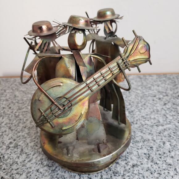 VTG Hong Kong Brutalist Copper Jazz Players Tune: When the Saints Go Marching In - Picture 1 of 10